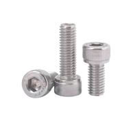 2-200 piezas M1.4-M5 acero inoxidable estriado cabeza hexagonal hueca cabeza cilíndrica tornillos para máquina, M5x11mm(25 piezas)