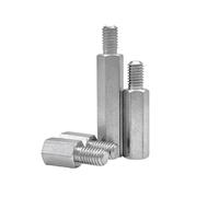 2-20pcs M2/M2.5/M3/M4/M5/M6/M8/M10 Espaciadores macho-hembra para placa madre PCB en acero inoxidable, M6x45+8mm