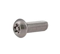 2-20pcs M3/M4/M5/M6/M8/M10 Tornillos de seguridad Torx con cabeza ovalada en acero inoxidable con pasador, M3x10mm