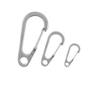 2-20PCS Stainless Steel Lobster Keychain Mini Use To Outdoor Camping, Hiking Backpack Buckle, Metal Spring, Tool Clip(55mm,20pcs)
