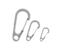 2-20PCS Stainless Steel Lobster Keychain Mini Use To Outdoor Camping, Hiking Backpack Buckle, Metal Spring, Tool Clip(35mm,20pcs)