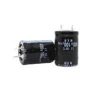 2-24 condensadores electrolíticos de 400 V, 100 UF y 450 V, volumen 100 UF, 400 V, 100 UF y 450 V, 22 x 30 mm(400V100UF 20PCS)