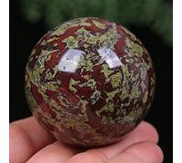 2.24 Cristales de bola de esfera de cristal de jaspe de piedra de sangre de dragón natural
