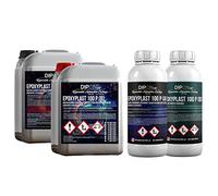 2,25 kg Resina epoxi 2 K EP Madera Cristal Transparente Resina para laminar Cellpack - Resina de epoxy para GFK mesa suelo Terra Acuario Formas Diseño UV Estable