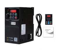 2.2kw Variador de frecuencia 220V Entrada monofasica 230V Salida trifasica 220V Variador de frecuencia VFD Cuadro de control extraible modelo V3-222EE (con cable de extension de 1,5m)