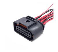 2 3 4 5 6 8 10 14 pines 1,5 MM Auto bobina impermeable conector eléctrico arnés de cables enchufe de bocina con Cable 1J0973702 1J0973703(14P 6X0973717)