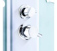 2/3/4/5 Distancia Orificio Salida 10/12,5/14,5cm Grifo Baño Latón Mezclador Intubación Desviador para Cabina Ducha, Núcleo Válvula Cerámica, Doble Mango Espesar (Intubación 3 Vías 12.5cm)