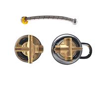2/3/4/5 Vías Grifo Mezclador para Cuarto Ducha 30cm Manguera Intubación Separada Latón Cabina Ducha, Válvula Mezcladora Agua Desviadora G1/2 Dividida, Cartucho Cerámica, Manija Doble (3 Salida)