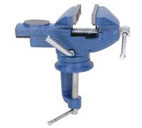 2 3/4 Inch Bench Vise | 360 Degree Rotating Steel Clamp On Table Vise for Woodworking/Metalworking/DIY Projects | No Drill Installation, 54mm Thick Grip, 70mm Jaw Width