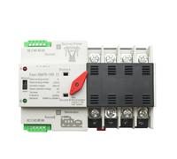 2/3/4P 100A 110V/220V Mini ATS Interruptor de Transferencia Automática interruptor Selector eléctrico alimentación doble PV Solar carril DIN(4P,220V)