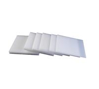 2/3/5 Uds. Tableros De Pp Cuadrados Blancos Tablero De Plástico Tablero De Nailon Tableros De Impermeabilización 100mm × 100mm(10cmx10cmx2mm 5pcs)