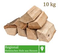 (2,30€/1kg) Leña Madera 10kg Para estufa y Chimenea Brasero roble 25cm Flameup