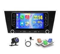 2+32G Android 14 Auto Radio Coche con CarPlay Android Auto para BMW 3 Series E90 2005-2011, pantalla táctil de 7 pulgadas Autoradio Estéreo Reproductor con navi GPS SWC FM RDS Mirror Link Split Screen