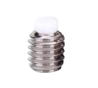 2/4/5/10 Uds M2 .5 M3 M4 M5 304 Acero Inoxidable Plástico Émbolo Tope Hexágono Juego Tornillo/POM Nylon Cabeza Amortiguador Pernos(M5x30mm-5pcs)