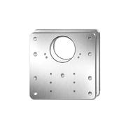 2/4/6/10/16 juegos de placa reparación bisagra acero inoxidable, tornillo montaje for cajón armario y muebles, soporte fijación plana(2 sets)