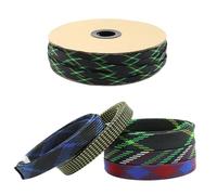 2/4/6/8/10/12/14/16/20/25/30/40mm Expandable Insulated Braided Sleeving Tight Wire Gland Protection Cable Sleeve(Black Silver,30.0mm,5 Meters)