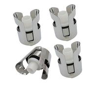 2/4/6/8 tapones de vino herméticos al vacío con clip de acero para champán, cerveza y vinos espumosos, botella, corcho, sellado al vacío, conservador de vino
