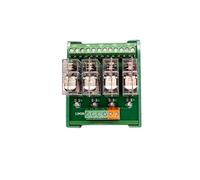 2/4 Canales 1NO+ 1NC Módulo de relé de Interfaz de Montaje en Carril DIN PLC DC 12V 24V Compatible con PNP/NPN (Size : 1NO1NC 24V 4Channels)