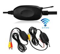 2,4 GHz Inalámbrico Vídeo RCA Transmisor y Receptor Kit para la Cámara de Reserva del Coche de la Opinión Posterior del Revés del Monitor Sistema de Estacionamiento