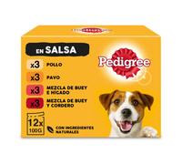 2.4 kg 24 sobres x 100 g Pedigree Sabores Mixtos Salsa en Bolsita para Perros - Multipack ¡Pack Ahorro!