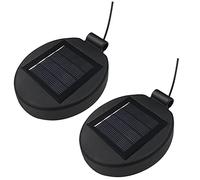 2/4 luces solares de repuesto para farolillos de panel solar, tapa de linterna, repuesto para exteriores, luces solares para jardín, patio, patio, patio, camino de fiesta, decoración de vacaciones (2