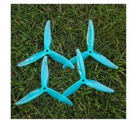 2/4 Pares T51366 hélices de 3 Palas de 5 Pulgadas for dron RC FPV, 2,8 Pulgadas de Paso Tri-Blade Compatible con Motores 2306 2207 Orificio de Montaje de 5mm(Blue 2 Pairs)
