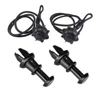 2/4 piezas for maletero, paquete, estante, correa, clips de cuerda, bandeja, colgador de cuerda, gancho de pivote, compatible con Volkswagen GOLF 5 Mk6, compatible con Tiguan Polo UP T-CROS (Color :