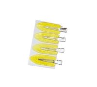 2/4 pinzas para el cabello acéticas sin costuras sin costuras con flequillo lateral, accesorios para el lavado de la cara, accesorios para mujeres y niñas, color café (n.º 11, 4 piezas)