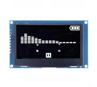 2.4 pulgadas para pantalla LCD OLED 128x64 píxeles con controlador SSD1309 compatible para comunicación SPI e I2C para sistemas integrados (blanco)