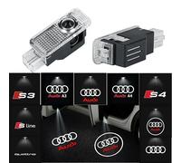 2/4 Uds Audi Sline S3 S4 S5 S6 S7 RS Quattro Q7 Q5 Q3 A4 B8 8P A3 A6 C7 A5 A6 A8 LED puerta de coche bienvenida Logo proyector de luz lámpara S6