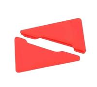 2/4 Uds Cubierta Protectora De Esquina Puerta Coche Protector Silicona Cubiertas Protectoras Anticolisión Accesorio(2Pcs-Red-Logo)