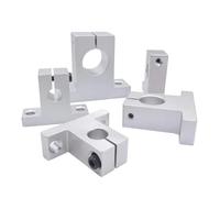 2/4 Uds Sk8 Sk10 Sk12 Sk16 Sk20 Sk25 Sk30 8mm soporte de eje de carril de rodamiento lineal mesa Xyz enrutador Sh8a pieza de impresora 3d(SK20 20mm,4pcs)