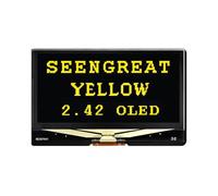 2.42inch OLED Display Module - 128x64 Resolution, SPI/I2C, Fits Raspberry Pi, Arduino, SSD1309 Driver Chip (Yellow)