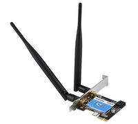 2.4G / 5G Tarjeta de Red de Adaptador de WiFi Bluetooth 4.0 Adaptador Inalámbrico de Banda Dual PCI Express con Velocidad de hasta 433 Mbps para Computadoras de Escritorio