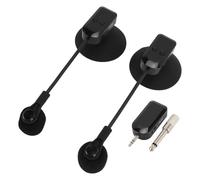 2.4g Micrófono de Saxofón Inalámbrico, de Rotación de 360 ° en Micrófono de Instrumento, Transmisor y Receptor para Conciertos de Orquesta y Actuaciones Al Aire Libre,