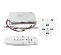 2.4G para controlador LED inteligente Transformador de atenuación de energía con control remoto para 24W a 80W luces de cinta LED doble salida brillo ajustable temperatura color blanco ABS caso