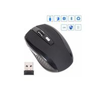 2.4GHz Wireless Optical Mouse for Laptop + USB Receiver for PC USA-Black