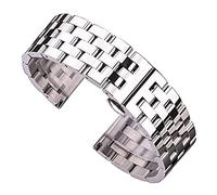 2 4mm Correas compatibles con Suunto 9 7 Baro/Suunto D5 Spartan Spartan Sport Muñequera HORA/Baro Smart Watch Band Nylon Pulseras de cuero Metal Correa (Color : Silver, Size : 24mm)