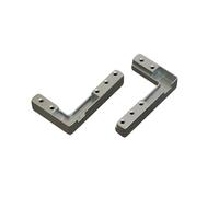 2/4pcs Clips de esquina ajustable marco de aluminio bisagra de puerta oculto superior inferior clip montaje gabinete hardware