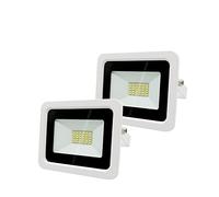 2/4pcs DIRIGIÓ Floodlight 1 0W 20W 30W 50W 100W Luz de inundación reflector IP68 Iluminación impermeable al aire libre Garden Spotlight, Luminiscencia inigualable(Cold White,4PCS_20W)