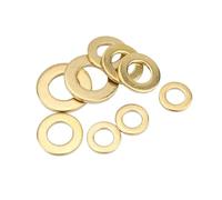 2/5/10/20/25/30/50/100 Uds M2 .5 M3 M4 M5 M6 M8 M10 M12 M14 M16 arandela plana de cobre y latón macizo juntas lisas DIY(20pcs M6x14x1mm)