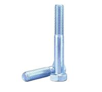 2/5/10/20/30 Uds M6 M8 M10 M12 M14 M16 Medio Hilo Galvanizado Tornillo Hexagonal Externo Longitud De Rosca = 30-120mm(75mm,M14 (5pcs))
