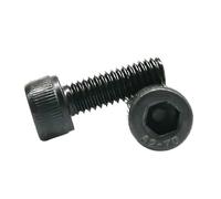 2/5/10/20/50 Uds DIN912 M1.6 M2 .5 M3 M4 M5 M6 M8 Negro 304 Cabeza Hexagonal De Acero Inoxidable Tapa Tornillo Allen Longitud Del = 3-100mm(60mm,5pcs M6)