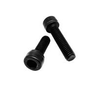 2/5/10/20/50 Uds DIN912 M1.6 M2 .5 M3 M4 M5 M6 M8 Negro 304 Cabeza Hexagonal De Acero Inoxidable Tapa Tornillo Allen Longitud Del = 3-100mm(16mm,10pcs M5)