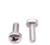 2/5/10/20/50 Uds M2 .5 M3 M4 M5 M6 M8 M10 longitud 4-50mm DIN7985HP GB818 304 acero inoxidable Cruz empotrada cabeza redonda tornillo Phillips TV pernos(M5x8mm 20pcs)