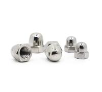 2/5/10/20/50 Uds tuerca ciega de Bellota M3 M4 M5 M6 M8 M10 M12 M14 M16 304 tuercas ciegas de cúpula de cubierta decorativa de acero inoxidable(M8 10pcs)