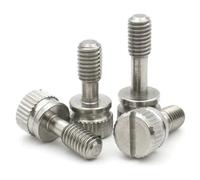 2/5/10/20 piezas M2 .5 M3 M4 M5 M6 M8 GB839 304 tornillo ranurado de acero inoxidable apretado a mano Anti-aflojamiento perno moleteado(16mm,M2.5 x20pcs)