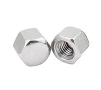 2/5/10/20pc 304 Tuerca Ciega De Cubierta Acero Inoxidable M3 M4 M5 M6 M8 M10 M12 M14 M16 M20 Tapa Hexagonal Corta Baja Y Delgada Bellota(M20 2pcs)