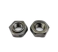 2/5/10/20pcs M3-M16 Carbon Steel Hexagon Welding Nuts Multi-Spot Solder Projection Weld Nuts Zinc Plated(No welding point,20pcs M4)