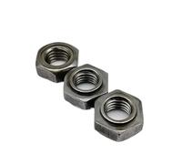 2/5/10/20pcs M3-M16 Carbon Steel Hexagon Welding Nuts Multi-Spot Solder Projection Weld Nuts Zinc Plated(Has welding point,20pcs M4)